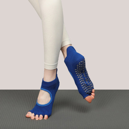 Grip Short Athletic Socks Non-Slip Five-Toe Yoga Socks