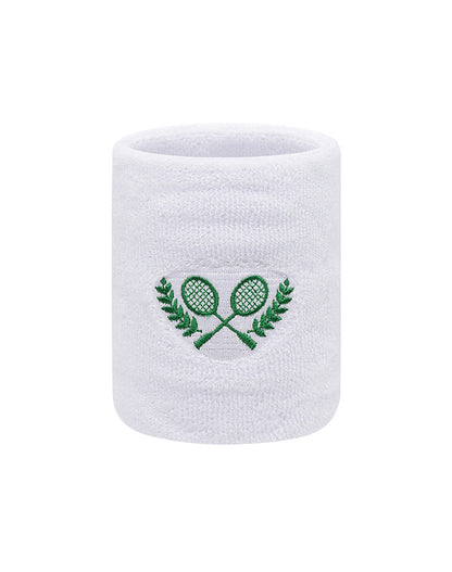 Badminton Embroidery Tennis Wristband Set