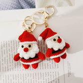 Hand knitted Santa Claus Bag Keychain