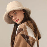 Winter Bucket Hat Trendy Fleece Warm Fisherman Cap