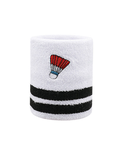 Badminton Embroidery Sports Wristband Set