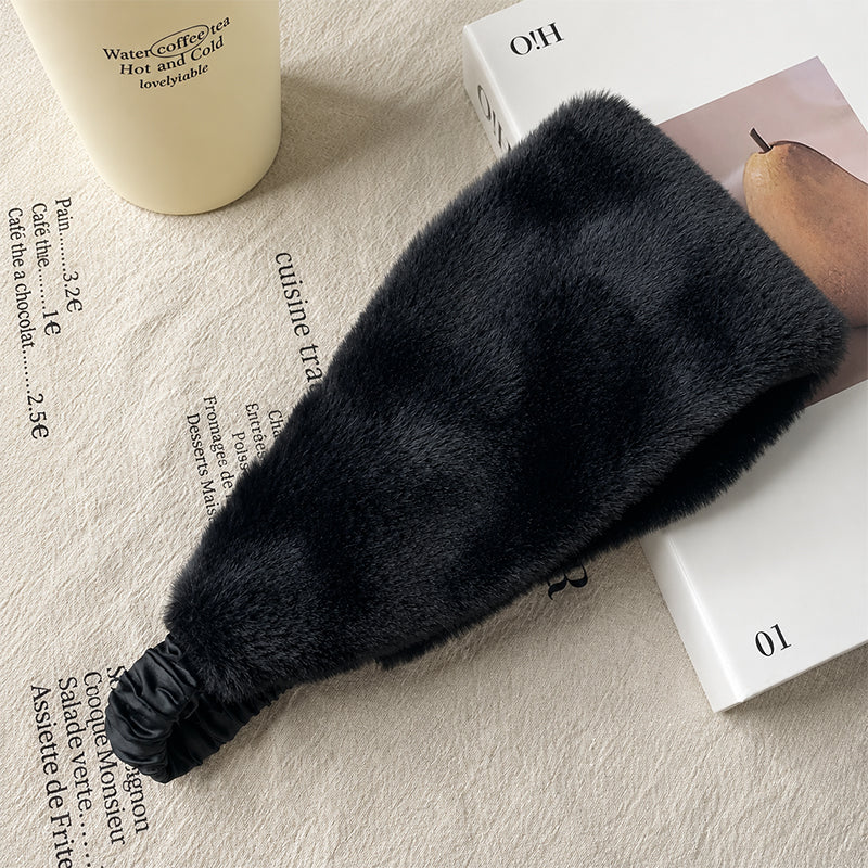 Faux Fur Winter Sports Wide Headband