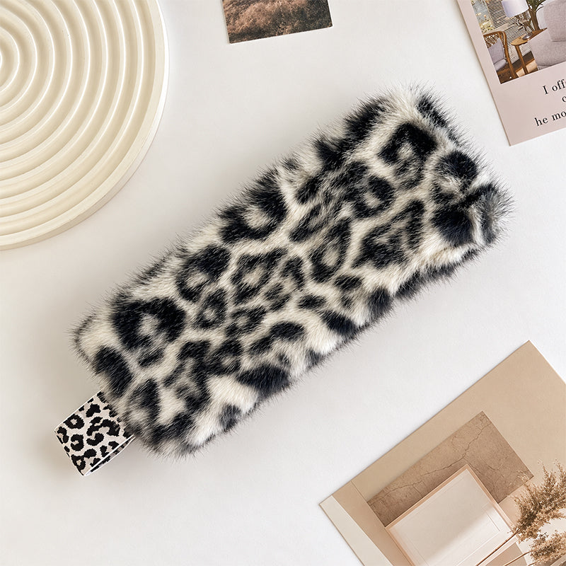 Leopard Faux Fur Warm Winter Wide Headband