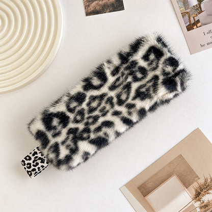 Leopard Faux Fur Warm Winter Wide Headband