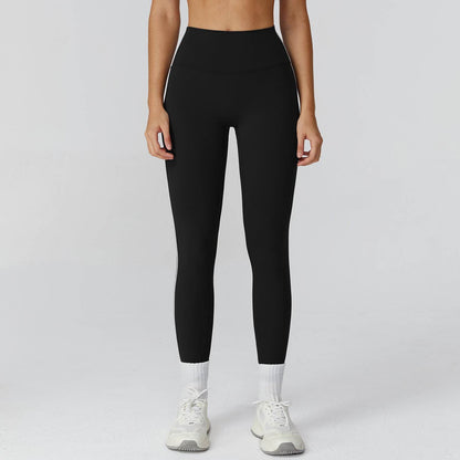 Color Block Athletic Legging High Waist Running Tights