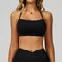 Cross Back Yoga Bra with Removable Chest Pad