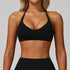 Spaghetti Straps Cross Back Sports Bra