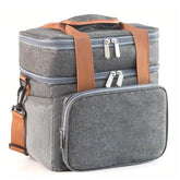 Portable Double Layer Cooler Bag for Lunch or Picnic