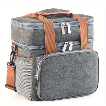 Portable Large Capacity Double Layer Picnic Bag