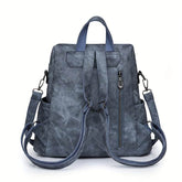 Retro PU Leather Backpack