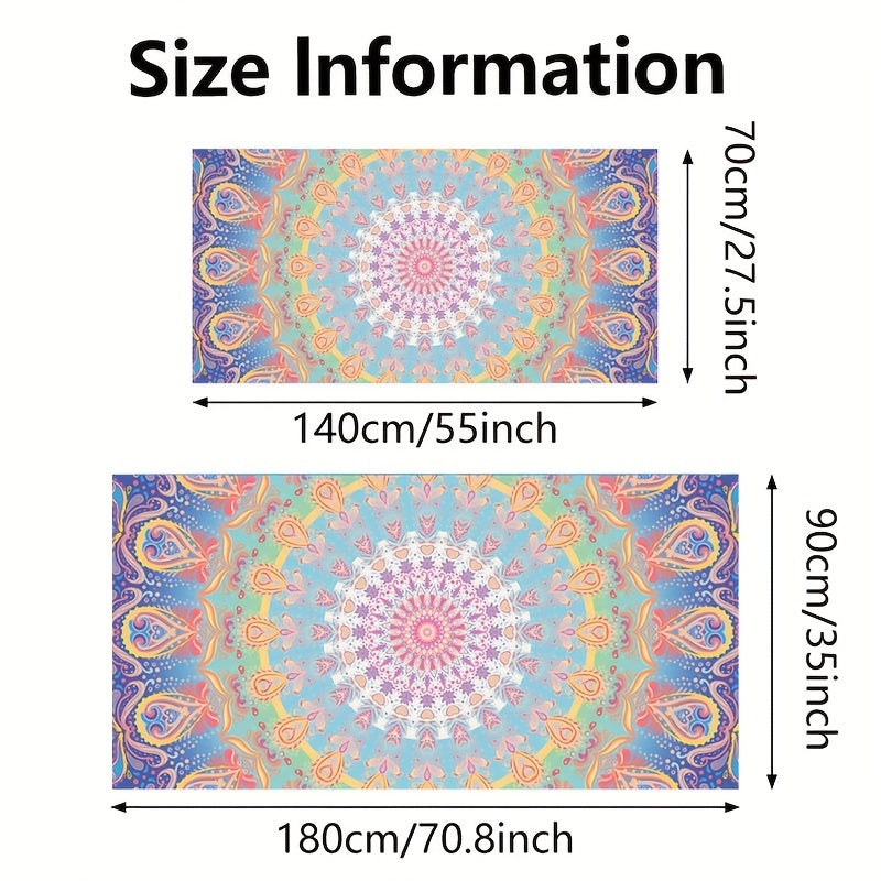 Mandala Pattern Beach Towel