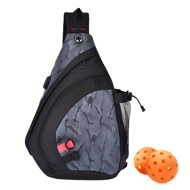 Adjustable Pickleball Bag with Water Bottle Holder