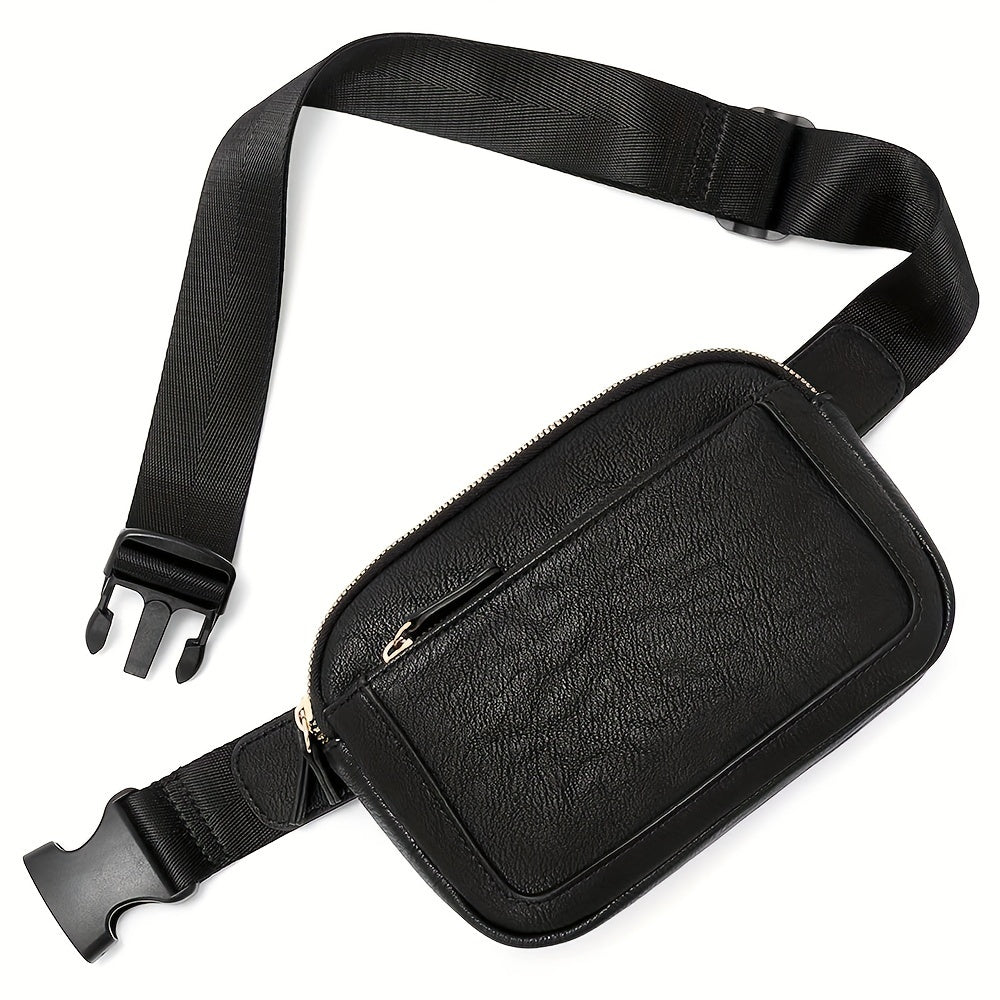 PU Leather Crossbody Waist Bag