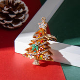 Christmas Tree Keychain Rhinestone Purse Charms