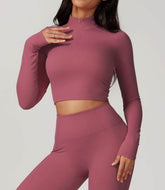 Zipper Yoga Long Sleeve T-Shirt