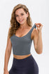 Longline Crop Tops with Built-in Bra - Stylish & Supportive Tops