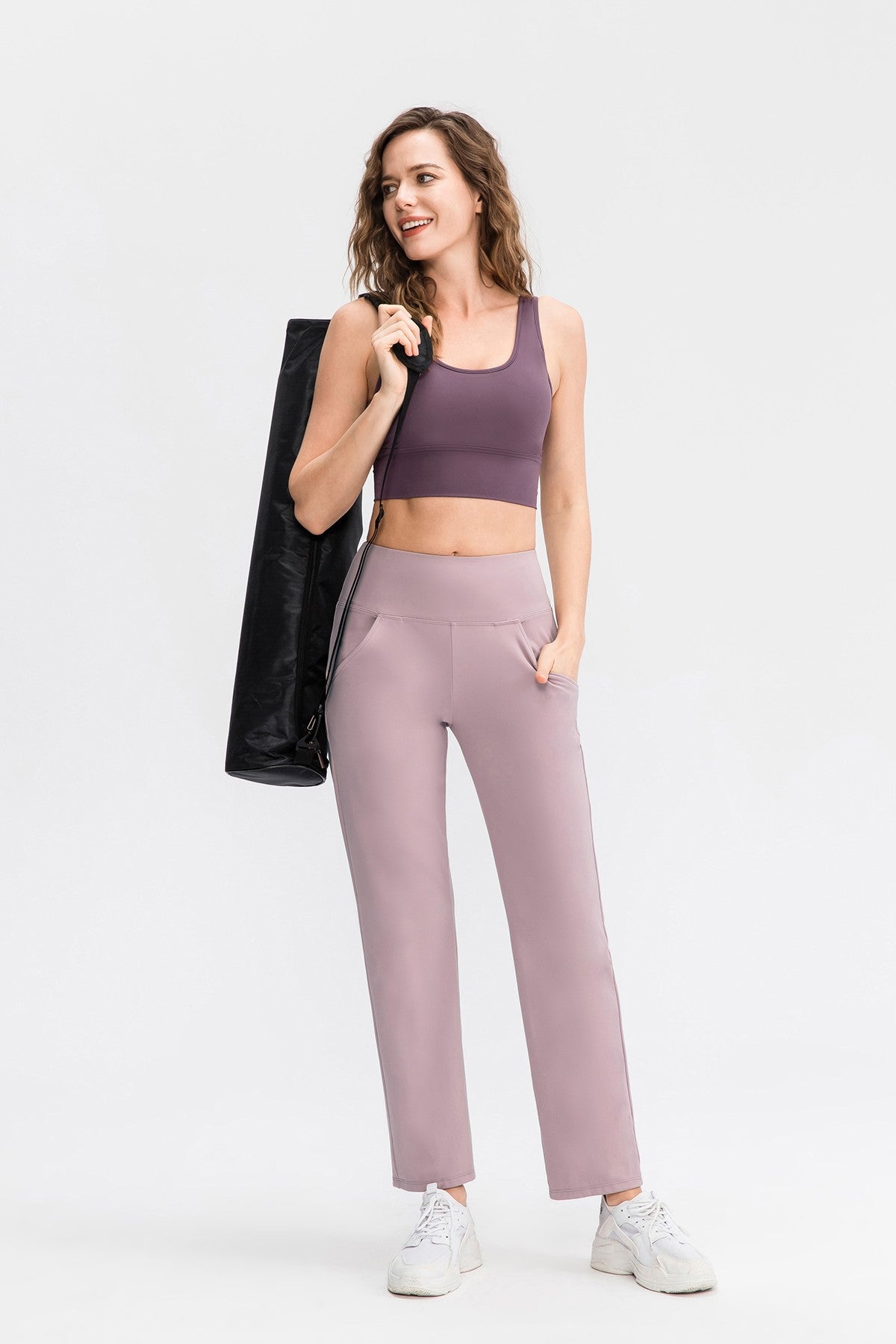 High-Rise Wide Leg Pants