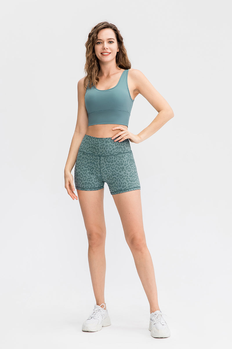 Camo High Waisted Yoga Shorts - Trendy &amp; Comfortable Workout Wear