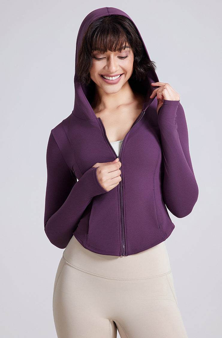 Zipper Jogging Hooded Jacket | Stylish &amp; Functional for Active Wear