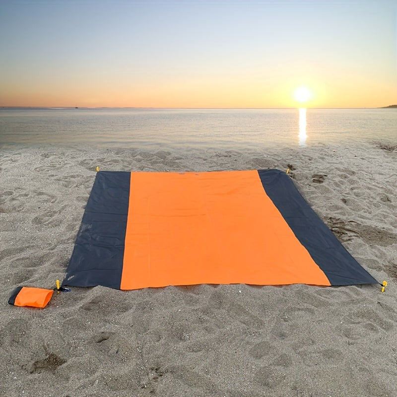 Striped Sand-Free Waterproof Beach Mat