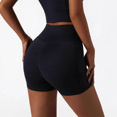 Solid High Waist Yoga Short