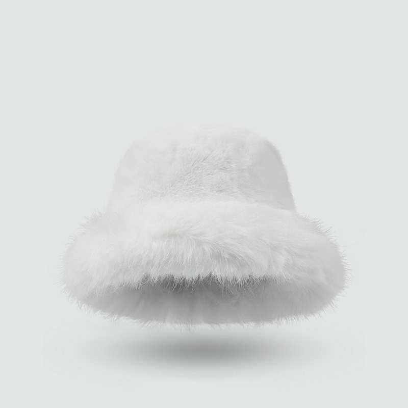 Plush Faux Fur Fluffy Bucket Hat | Luxuriously Cozy Winter Accessory