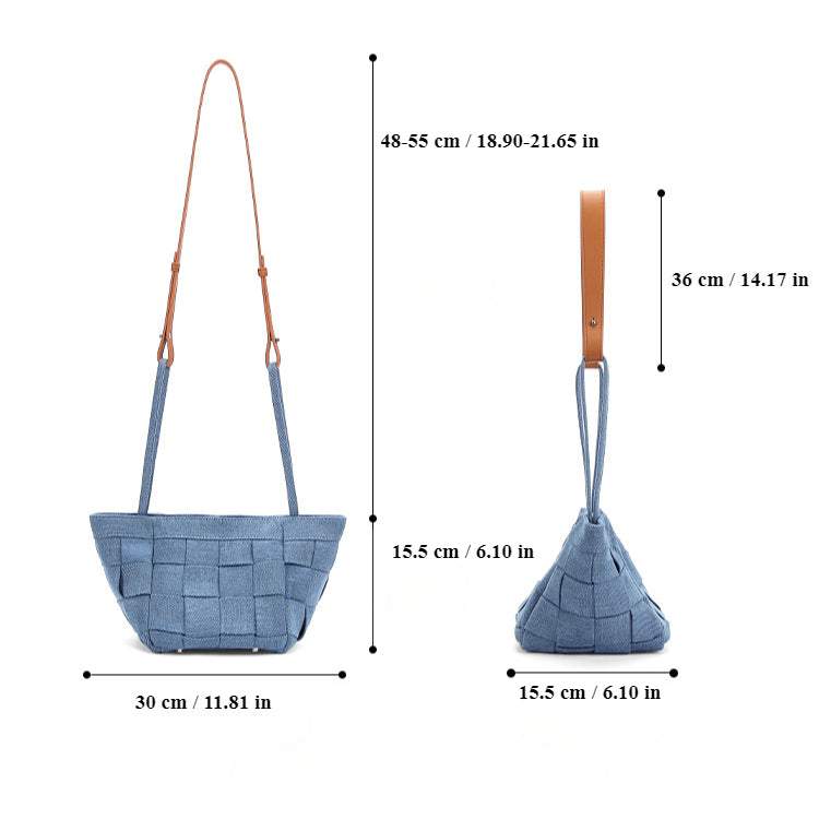 Denim Bucket Bag | Stylish Shoulder Handbag for Everyday Use