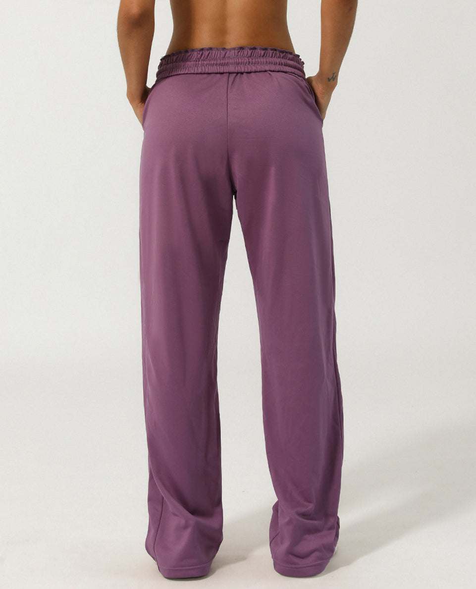 Women Elastic High-Waist Wide Leg Sweatpants: Comfortable &amp; Stylish