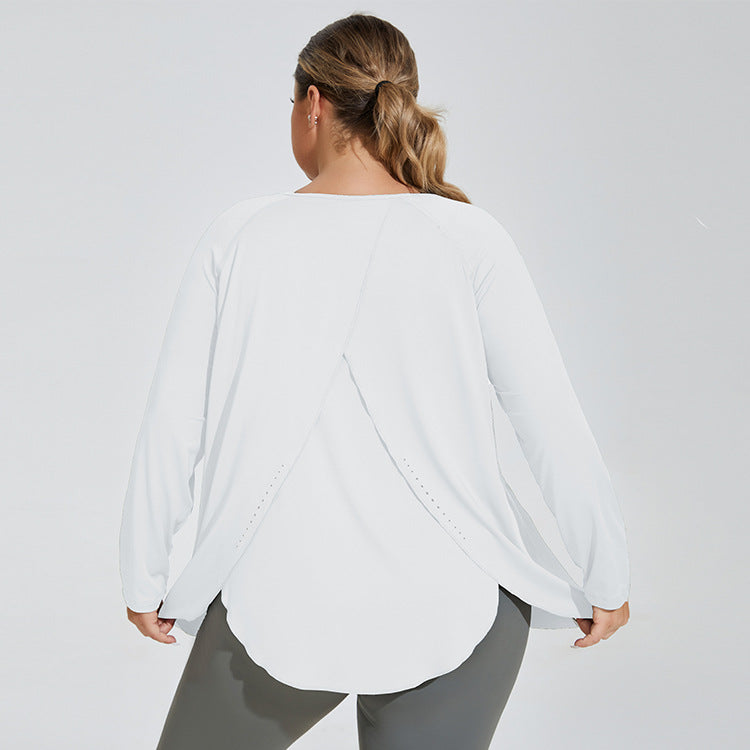 Large Size Loose Yoga T-Shirt