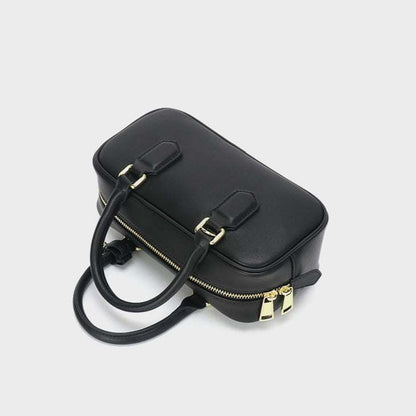 Retro Leather Handle Shoulder Bag | Classic Style with Modern Flair