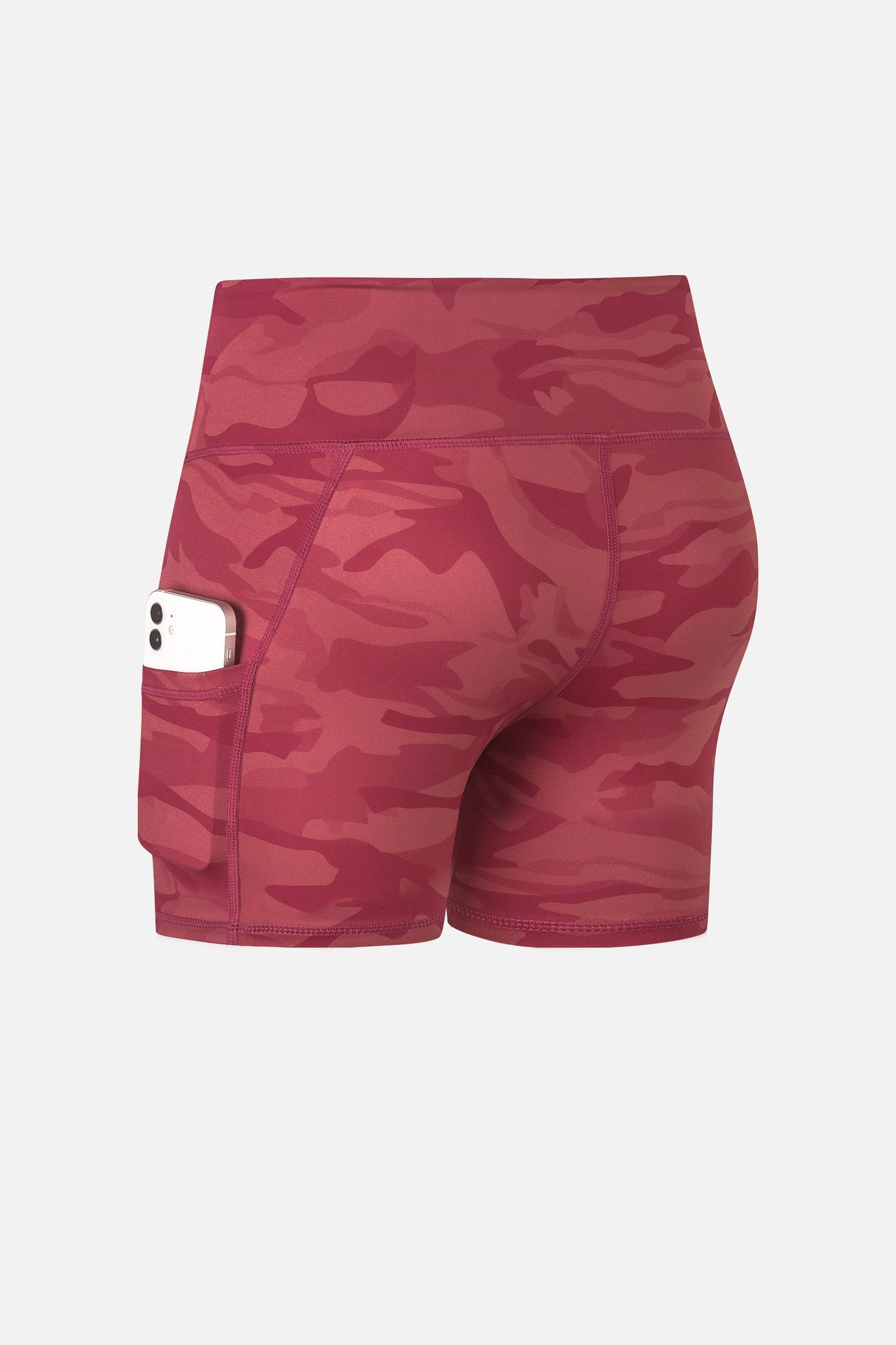 Camo Yoga Shorts with Pockets