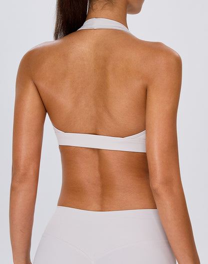 Halter Longline Sports Bra with Padded