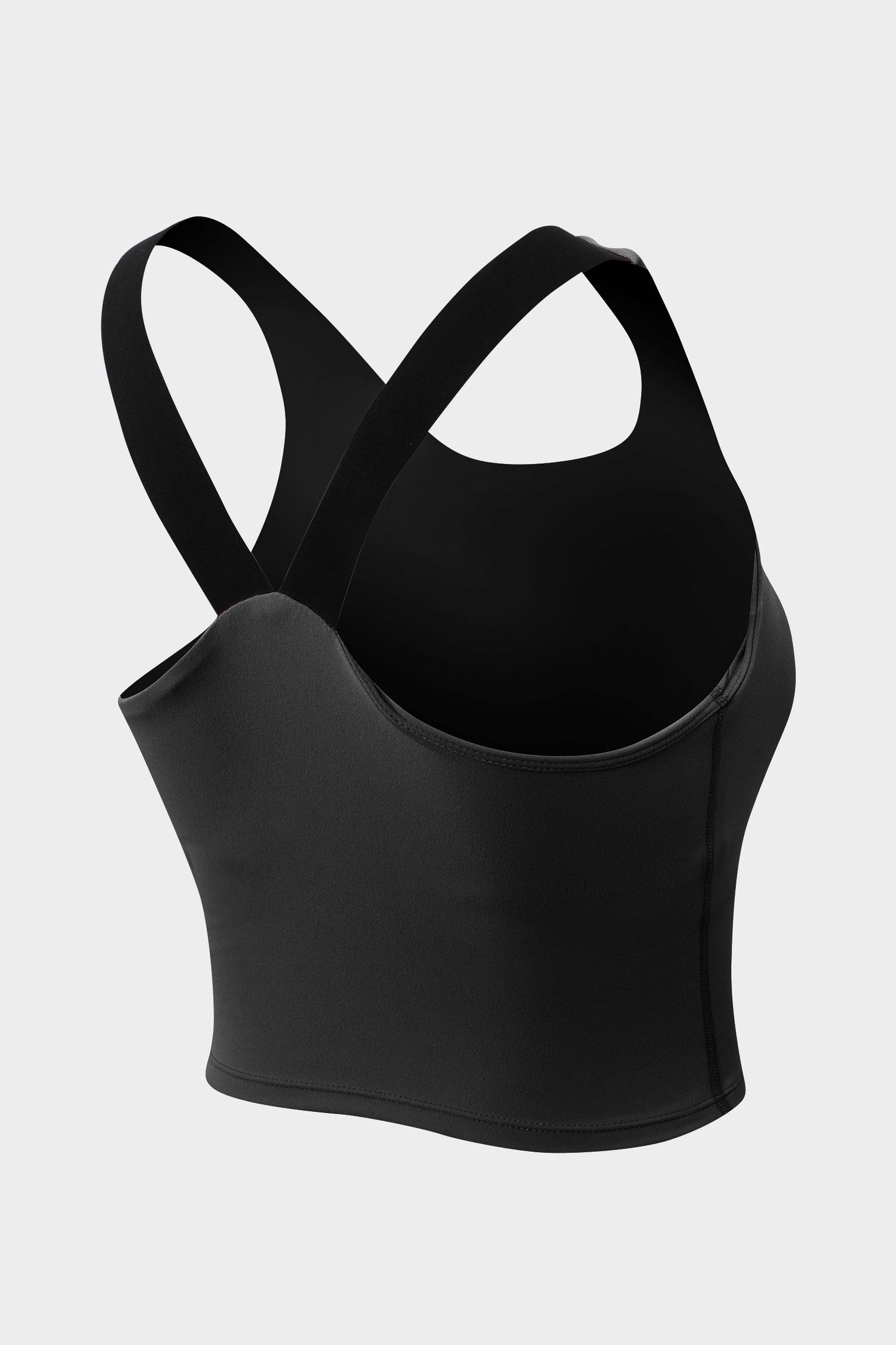 Longline Crop Tops Built in Bra