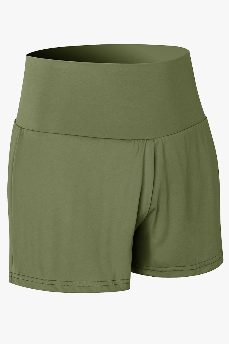 High-Rise Track Running Shorts