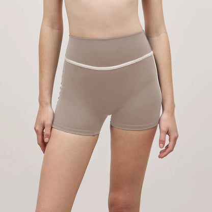 Color Block Biker Shorts V High Waisted Yoga Athletic Short