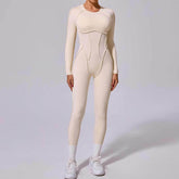 Long Sleeve Backless Yoga Jumpsuits