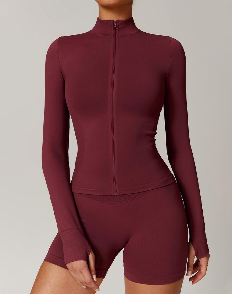 Slim Fit Full Zip Sports Jacket