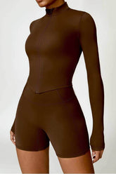 Long Sleeve Zip Up Jacket