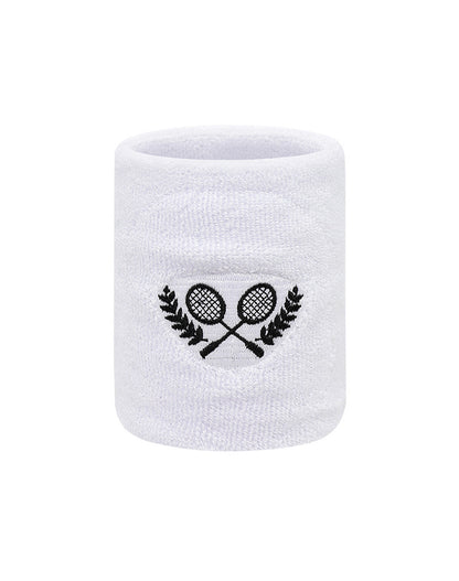 Badminton Embroidery Tennis Wristband Set