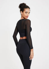 Mesh Long Sleeve Workout T-Shirt