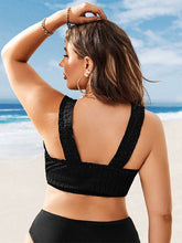 Plus Size U Neck Bikini Tops Swim Bra