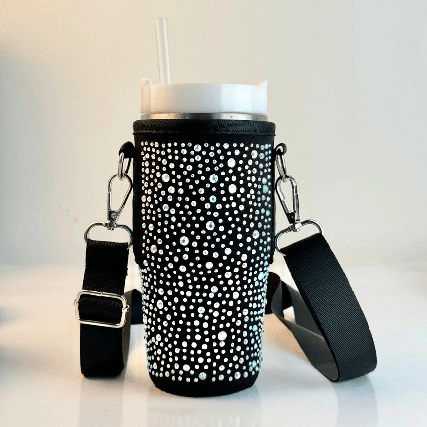 Bling Water Bottle Carrier Bag For 20oz Bottle Sleeve