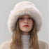 Plush Faux Fur Fluffy Bucket Hat -
