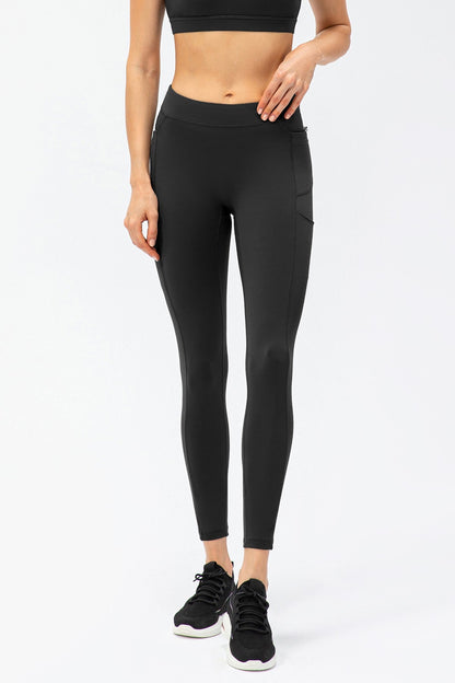 No Front Seam Leggings with Multi-Pockets