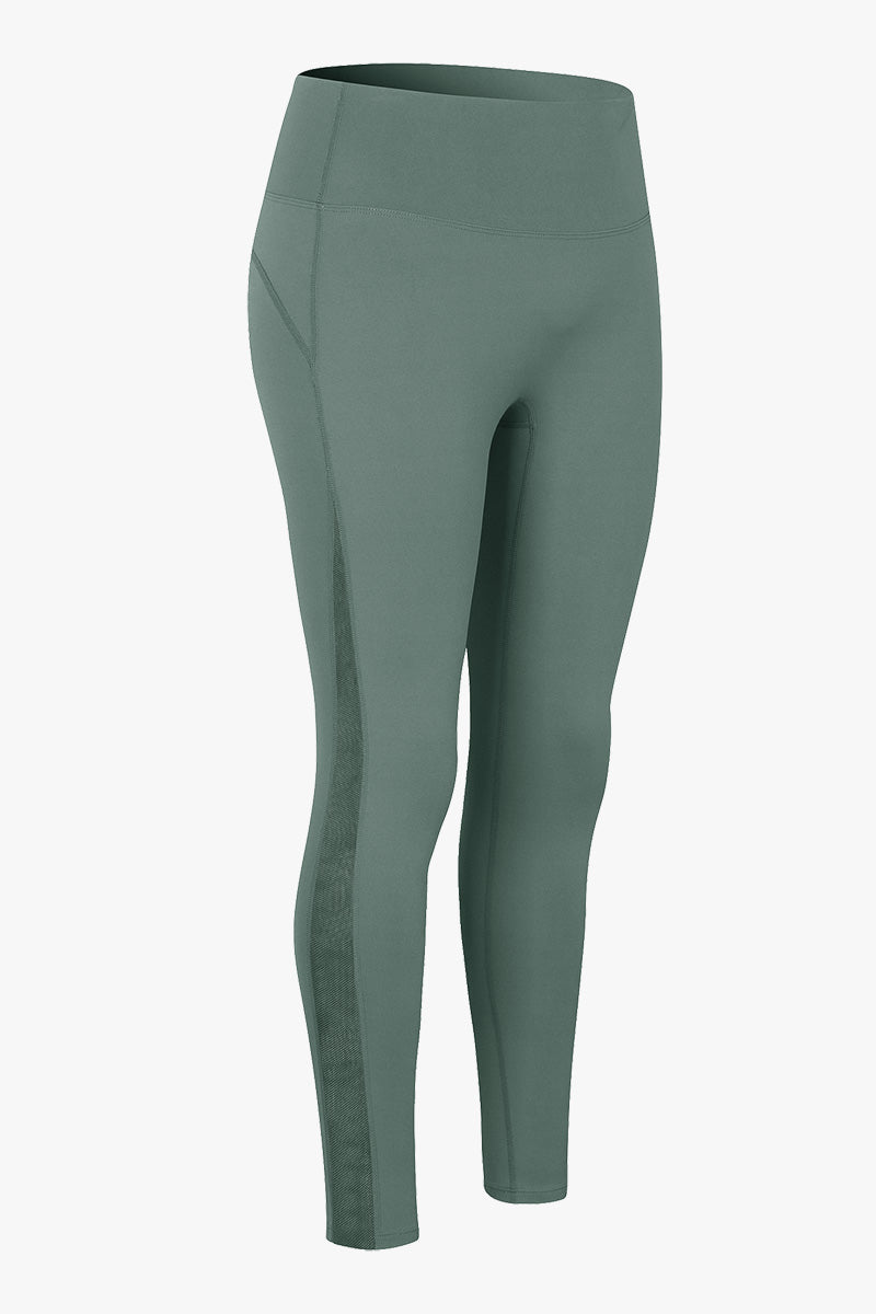 High Waist Workout Leggings with Mesh Inserts for Style and Comfort