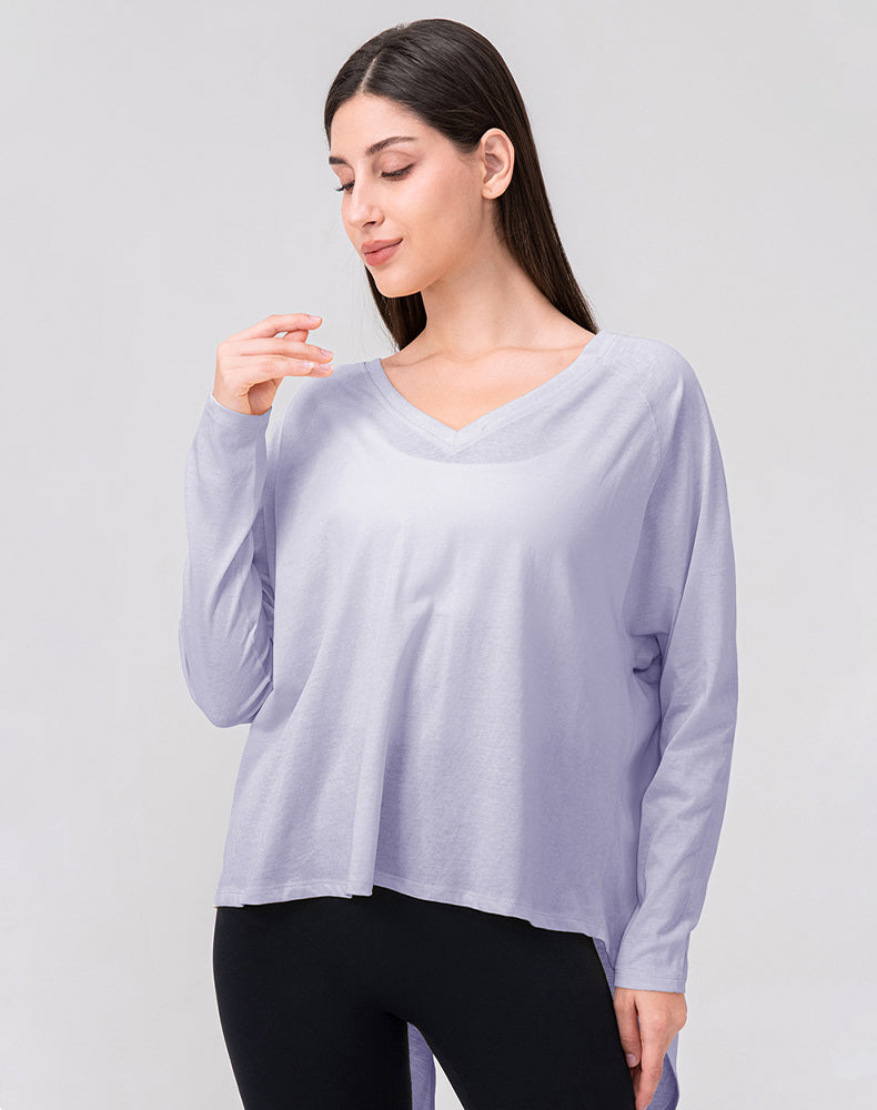 Tie Open Back Long Sleeve Mesh Yoga Tops