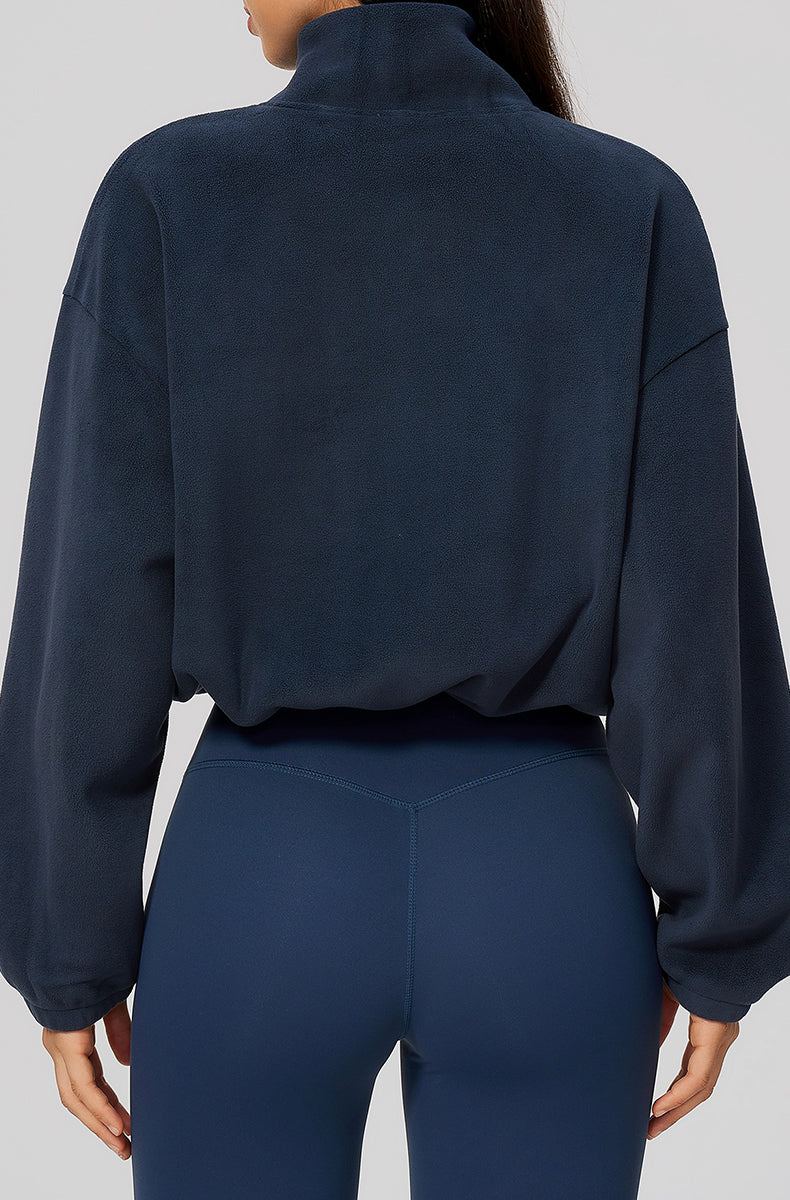 Half Zip Oversized Sweatshirts
