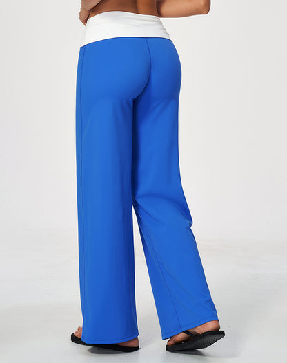 Fold Over Wide Leg Yoga Pants