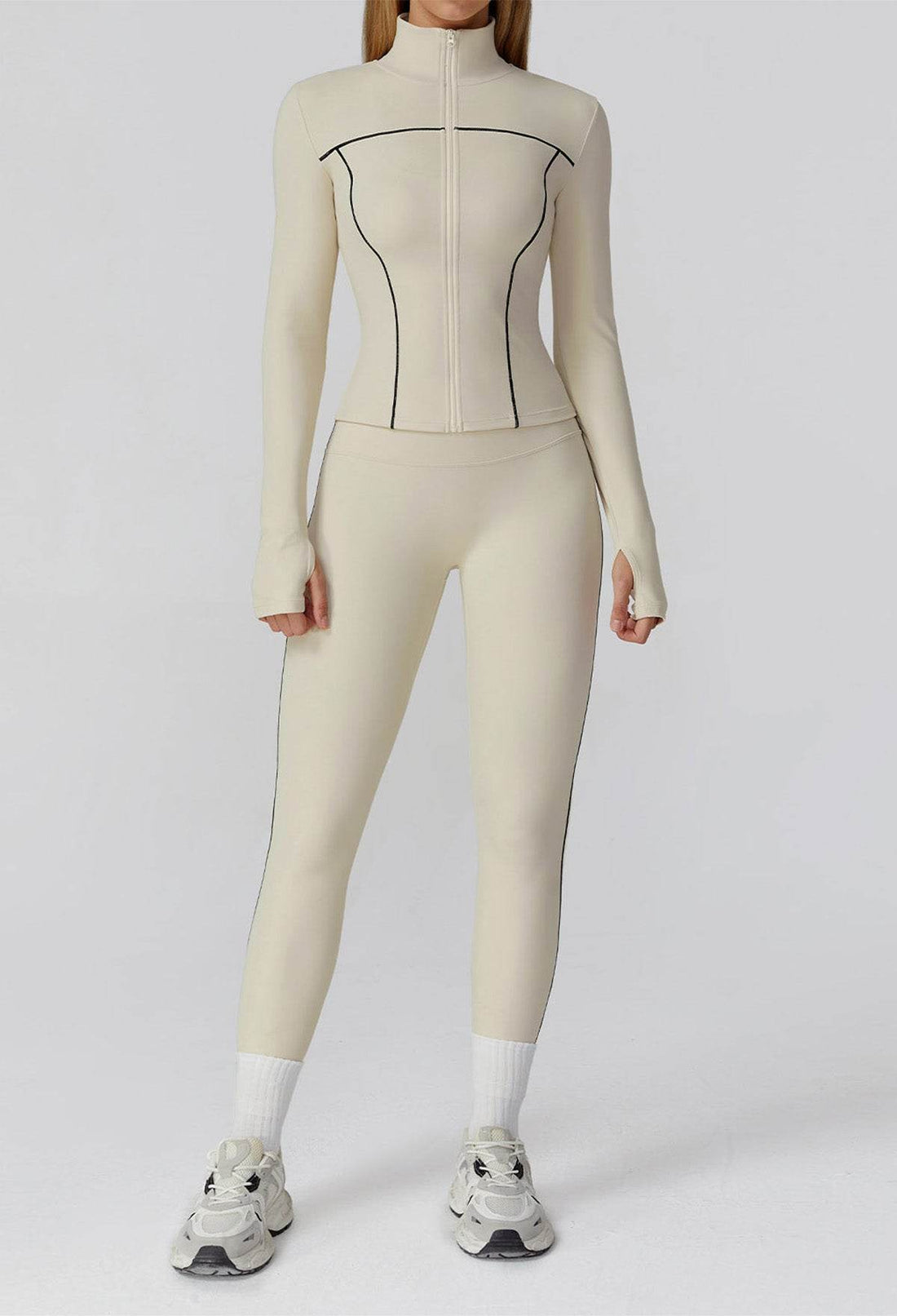Athletic Wear with Cropped Jacket and Legging
