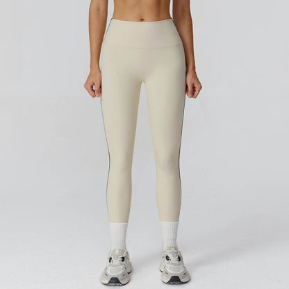 Color Block Athletic Legging High Waist Running Tights